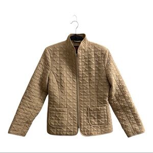 Gallery Tan Quilted Women's Jacket Size M